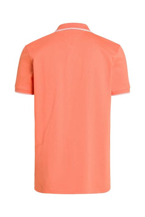 Tommy Hilfiger Polo Shirt Dunkelorange Günstig Online Kaufen Outletcity