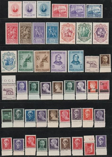 Italy Kingdom 1938 Collection Of The Kingdom 5 Sets Catawiki