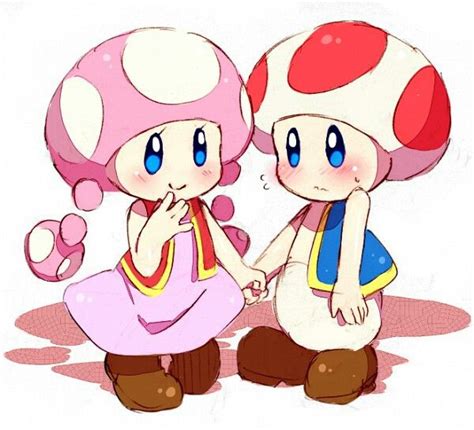 Toad And Toadette Super Mario Super Mario Bros Super Mario Art