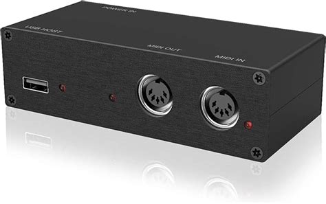 Amazon.com: DigitalLife USB MIDI Host Box - USB Type-B to 5 Pin MIDI ...