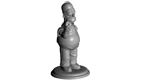 Homer Simpson For 3d Print Stl 3d Model 3d Printable Cgtrader