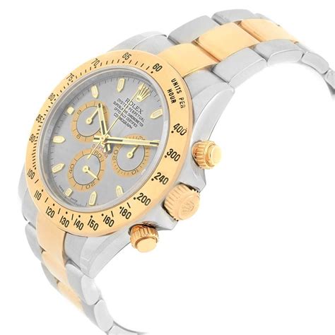 Rolex Daytona Steel K Yellow Gold Slate Dial Watch