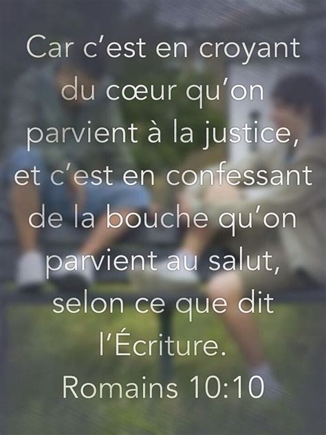 Foi Justice Confession Salut Bible Verses Citations Versets Chrétiens Versets