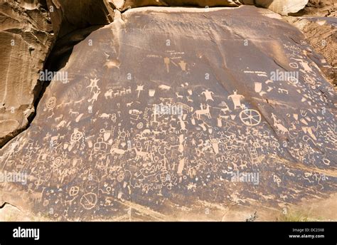 Tourists At Newspaper Rock State Historic Monument Utah State Route