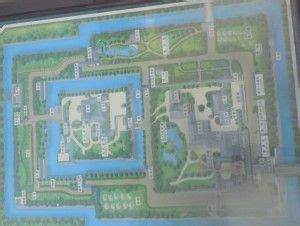 Nijo Castle layout map, Kyoto | Nijo castle, Castle layout, Castle