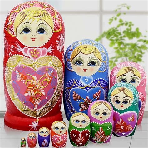 Muñecas rusas de madera Matryoshka para niños juguete de anidación de