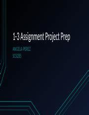 1 3 Project Prep SCS285 Pptx 1 3 Assignment Project Prep ANGELA PEREZ