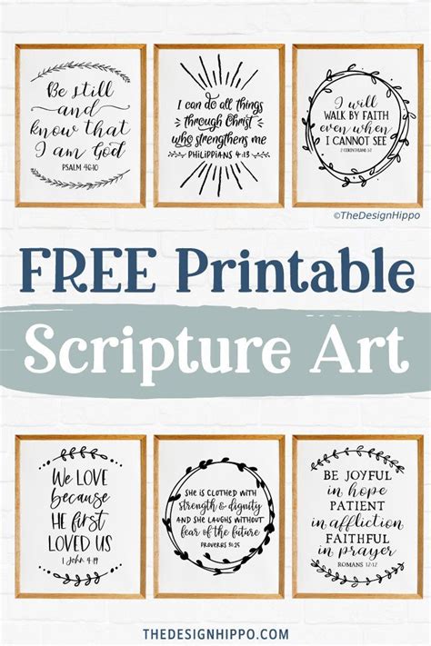 6 Free Printable Bible Verses Scripture Art Prints Printable Bible