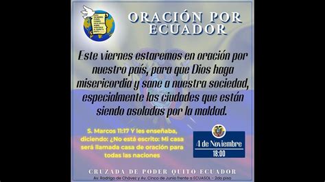 ECUADOR SUMIDO EN LA VIOLENCIA NECESITA UNA IGLESIA EN ORACIÓN