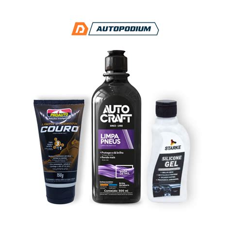 Kit Limpeza Automotiva Kit Couro Acabamento C Limpa E Hidrata Couro