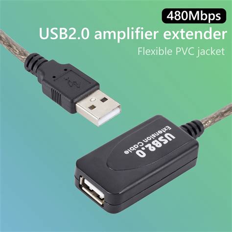 Shopping 480 Mbit S Datenübertragungskabel 15 M Männlich An Weiblich Usb 20