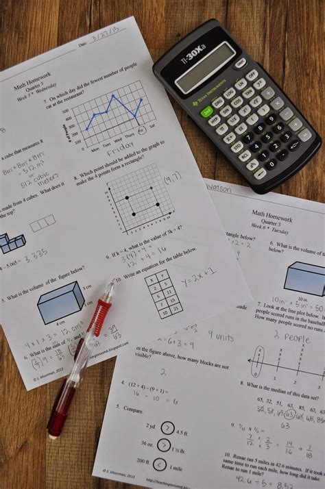 My Math Homework | Teaching in Room 6