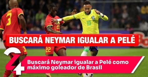 Buscará Neymar igualar a Pelé como máximo goleador de Brasil