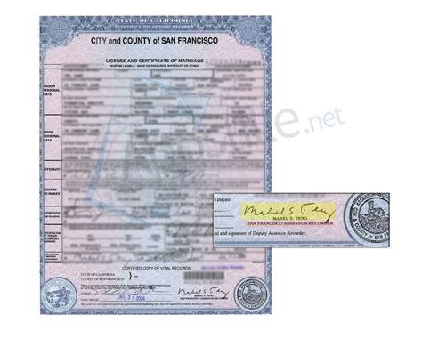 Copy Of Marriage Certificate San Francisco - prntbl ...