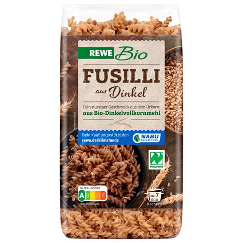 REWE Bio Fusilli Vollkorn Dinkel 500g Bei REWE Online Bestellen