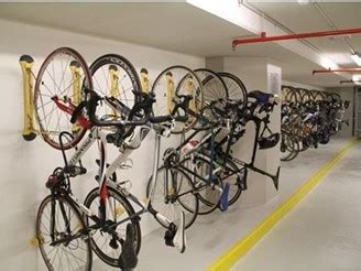 Vertical wall and post mounted bicycle parking racks and hangers by ...