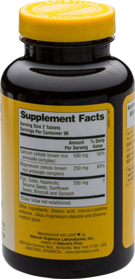 Source Of Life Cal Mag Mg Tablets Nature S Plus