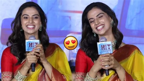 Meenakshi Chaudhary Cute Speech At Hit Movie Teaser Launch Event