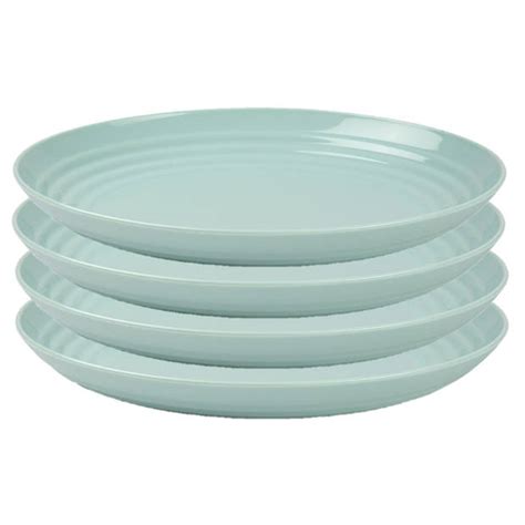 PlasticForte Rond Bord Camping Bord 4x D22 Cm Mintgroen