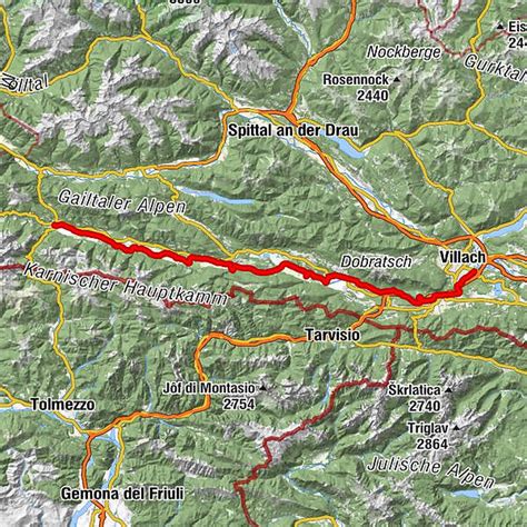 Gailtal Radweg R Von K Tschach Nach Villach Bergfex J Zda Na Kole