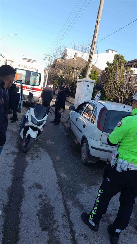 Kontrolden çıktı elektrik panosuna çarptı Medyabar