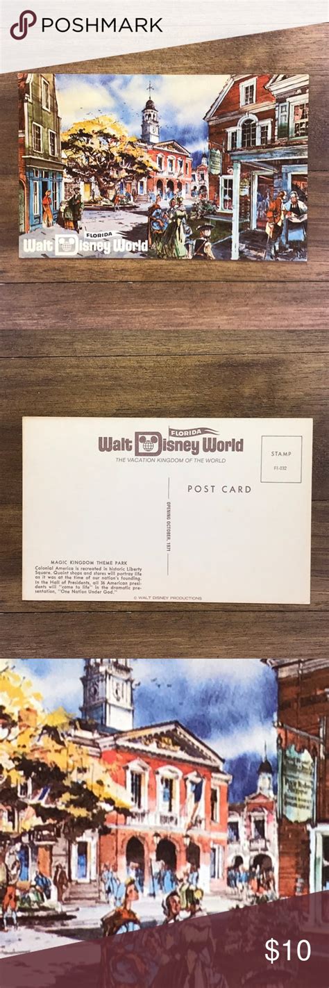 Vintage Walt Disney World Fl Souvenir Postcard Disney World Fl