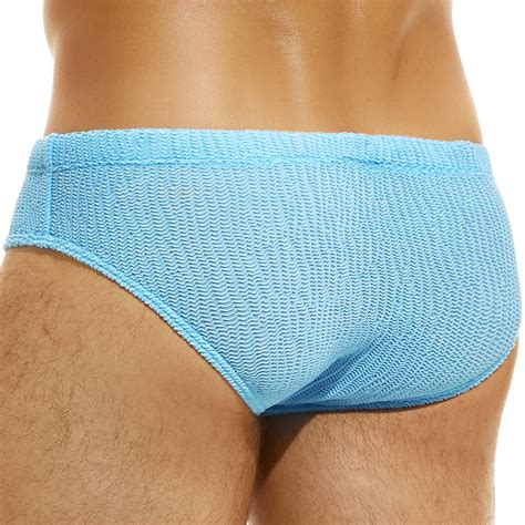 Modus Vivendi Wavy Classic Swim Briefs Light Blue INDERWEAR