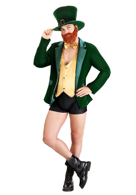 Gold And Green Leprechaun Costume For Men Leprechaun Costumes 3999