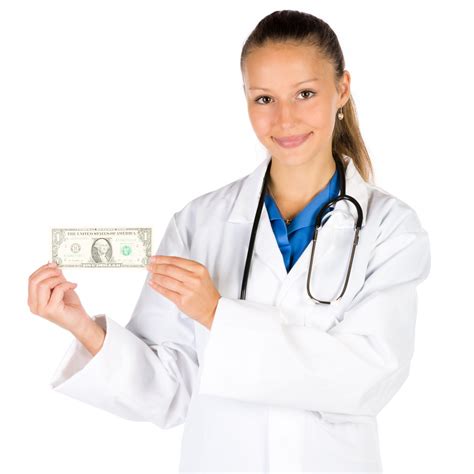 doctor holding money  stock photo public domain pictures