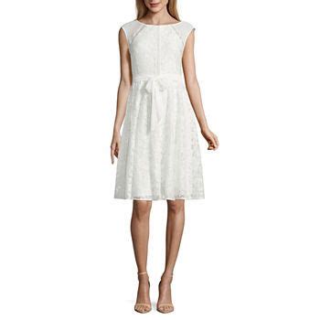 Women's Little White Dress, White Graduation Dresses - JCPenney | White dresses for women, Fit ...