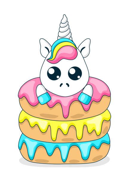 Unicorn Donut Illustrations Royalty Free Vector Graphics And Clip Art