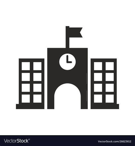 High school icon Royalty Free Vector Image - VectorStock