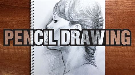 Girl Chewing Gum Sketch Drawing Drawing Process Youtube