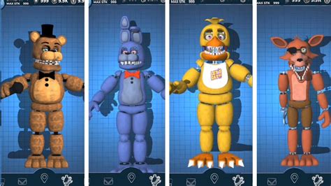 Fnaf Ar P D Unwithered Animatronics Jumpscare Workshop Anima O Youtube