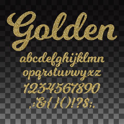 Gold D Letter Font