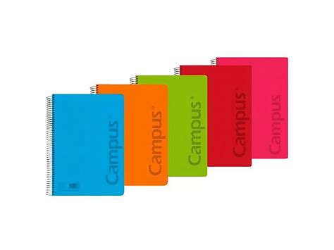 CAMPUS Bloc Spiral Notebook 80H 90Gr Capa De Polipropileno A5 Diretriz