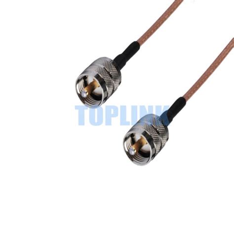 UHF Male To UHF PL 259 Male RF Pigtail Coaxial Cable RG316 15cm 30cm