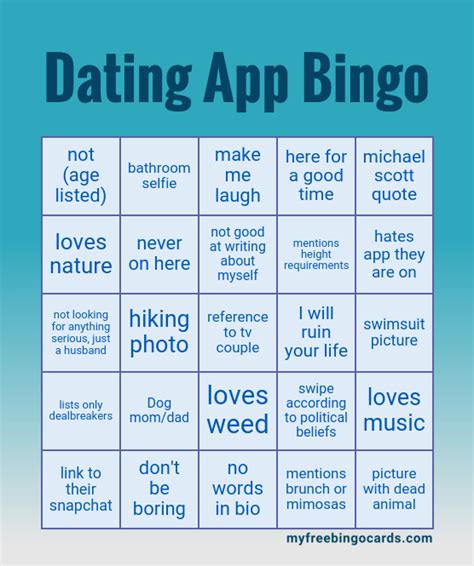 Dating App Bingo Bumble