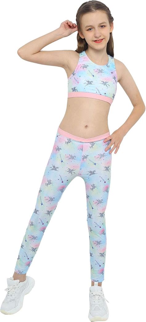 Gymnastics Crop Top And Leggings Sets