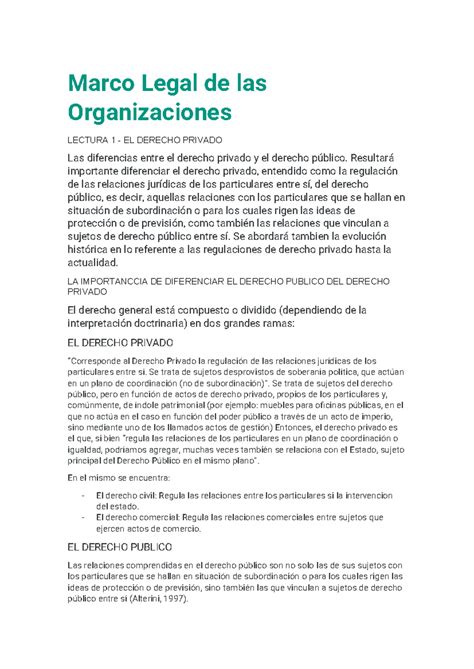 Marco Legal De Las Organizaciones Marco Legal De Las Organizaciones