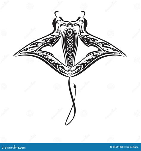 manta ray drawing 2