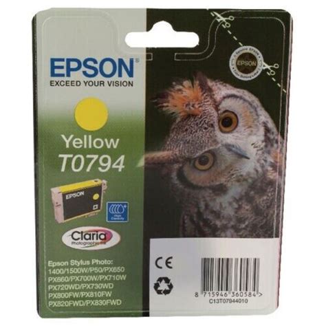 Lot Genuine Epson 1400 T0791 T0796 Owl Multipack Ink Cartridges 6 Pack Ebay