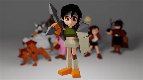 Yuffie Final Fantasy 7 3d Model By Chelscct Chelseycreatesthings On Thangs