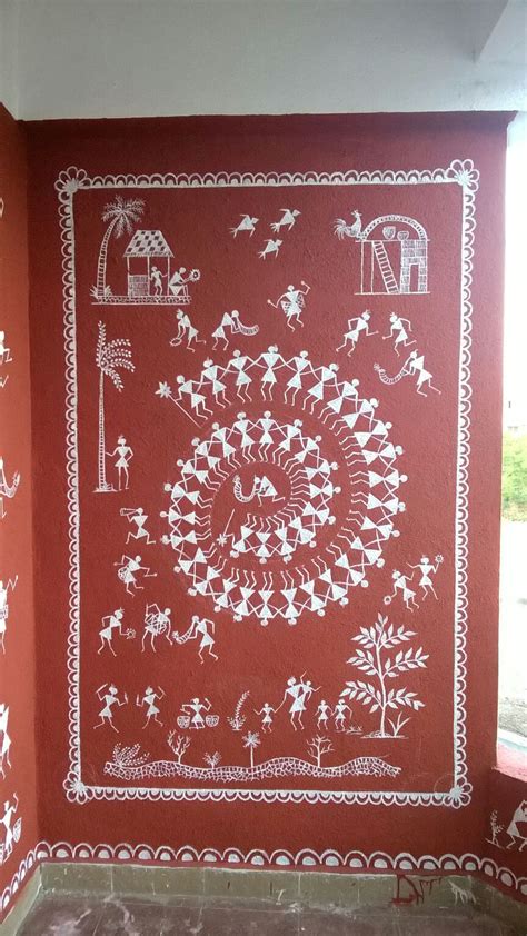 Warli Painting Designs On Wall