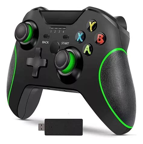 Controle Manete Joystick Para Notebook Pc Xbox One Gamer Cor Preto