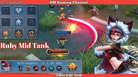 Ruby Mid Tank Mvp Mobilelegends Mlbbcreatorcamp Mcc Mm