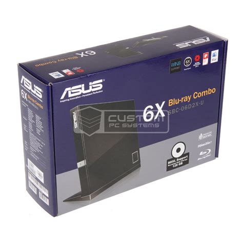 ASUS SBC-06D2X-U Blu-Ray Drive - external, black - 90-DT00205-UA219KZ