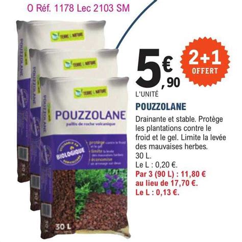 Promo Pouzzolane Chez E Leclerc Jardi Icatalogue Fr