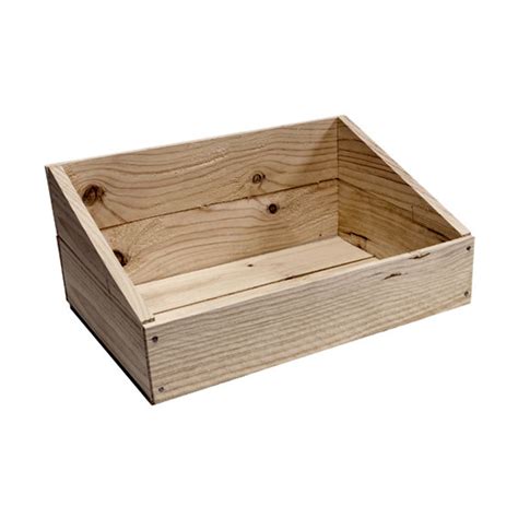 Premium Slant Sided Crate Fits Stand Fresh Produce Displays