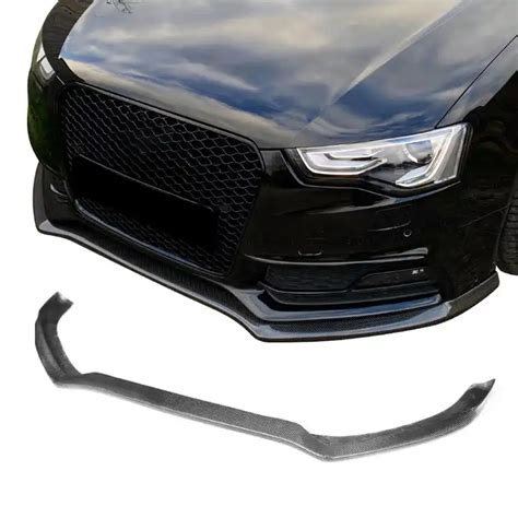 Oem Style Carbon Fibre Front Bumper Lip Spoiler For Audi A5 S5 B8 B85